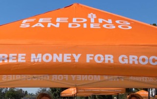 CalFresh and Feeding San Diego orange tent