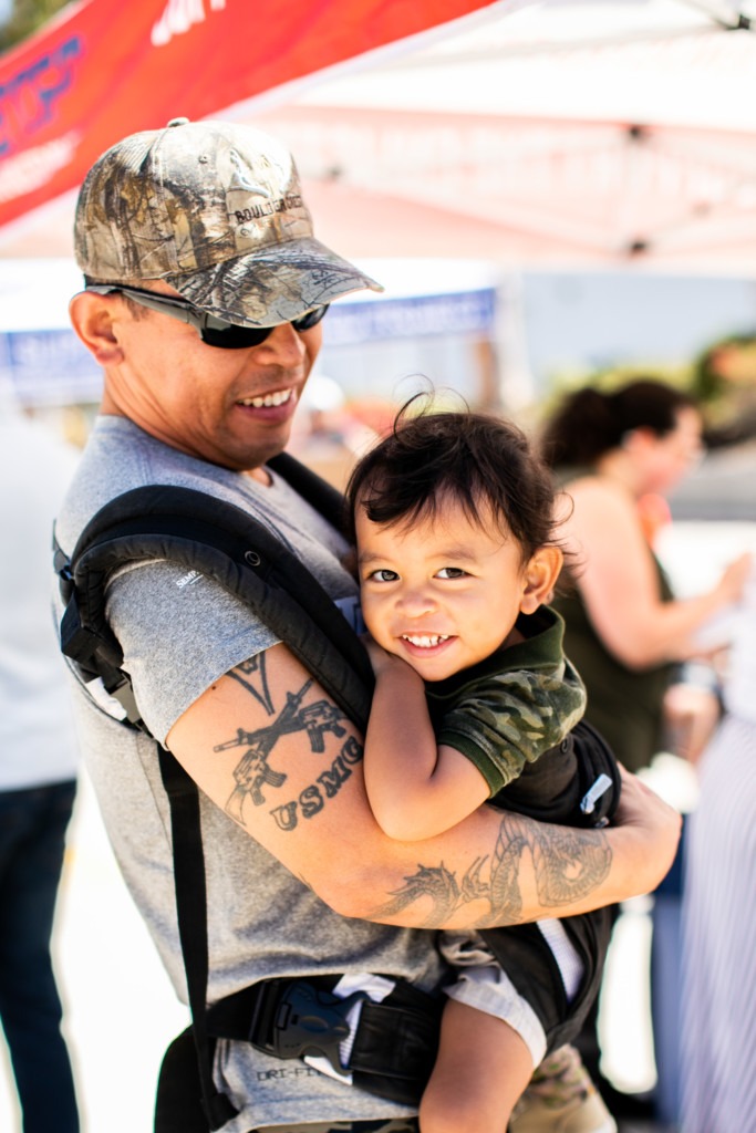 Feeding San Diego distribution partner STEP serves free food to veterans and their families on June 18, 2022.