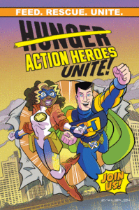 "Hunger Action Heroes Unite!" cover