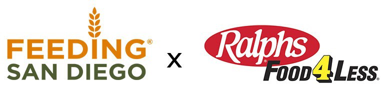 Feeding San Diego and Ralphs Food4Less logos
