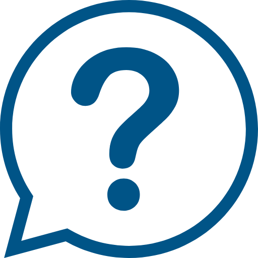 icon of a question mark in a speech bubble