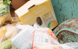 Boxes of food