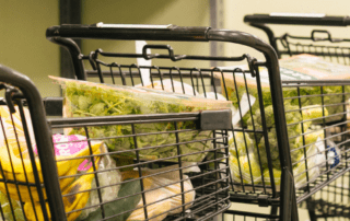 Carts full of food